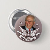 Libertarian President Gravel Button (Voorkant /achterkant)