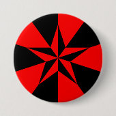 Libertarian-socialistische vlag ronde button 7,6 cm (Voorkant)