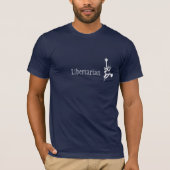 Libertarian T — donker T-shirt (Voorkant)