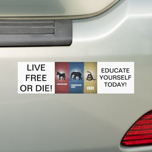Libertarian/Tea Party Bumpersticker (Op auto)