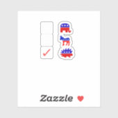 Libertarian Voter Gift Sticker (Vel)