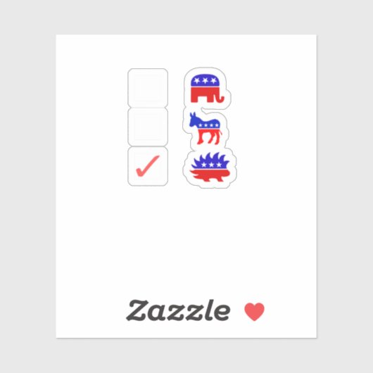 Libertarian Voter Gift Sticker (Vel)