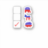 Libertarian Voter Gift Sticker (Voorkant)