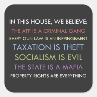 Libertarian We geloven Sticker