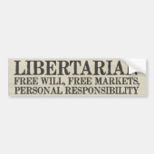 Libertarianisme Bumpersticker (Voorkant)