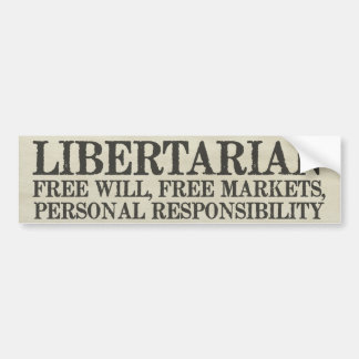 Libertarianisme Bumpersticker