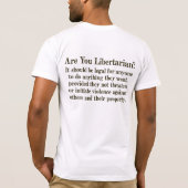 Libertarianisme Shirt (Achterkant)