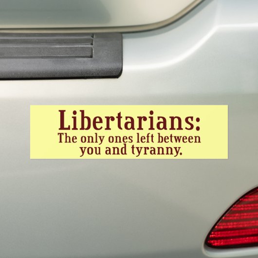 Libertarians Bumpersticker (Op auto)