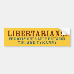 Libertarians Bumpersticker - Gepersonaliseerd