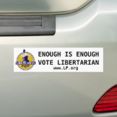 Libertariële partij bumpersticker (Op auto)
