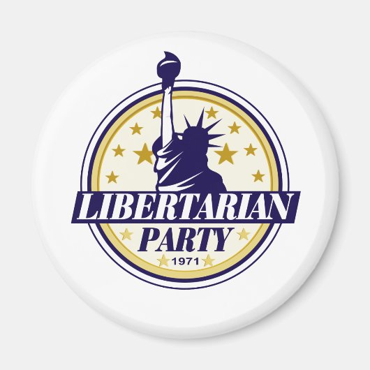 libertariële partij logo magneet (Voorkant)