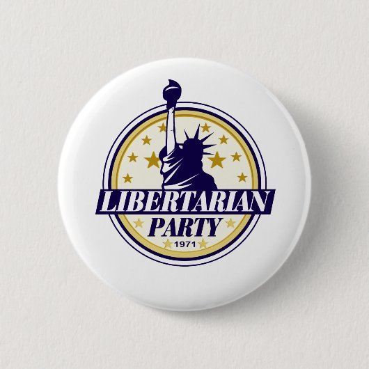 libertariële partij logo ronde button 5,7 cm (Voorkant)