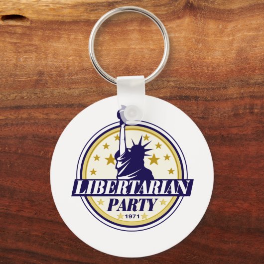 libertariële partij logo sleutelhanger (Voorkant)
