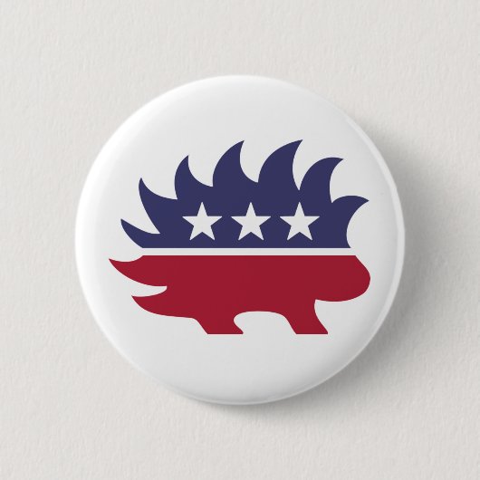 Libertariële partij ronde button 5,7 cm (Voorkant)