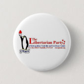 Libertariële partij ronde button 5,7 cm (Voorkant)