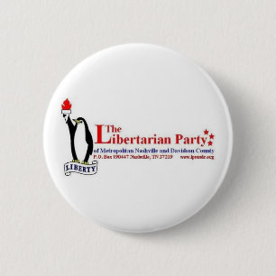 Libertariële partij ronde button 5,7 cm