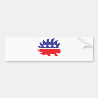 libertariële porcupine bumpersticker