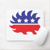 libertariële porcupine muismat (Met muis)
