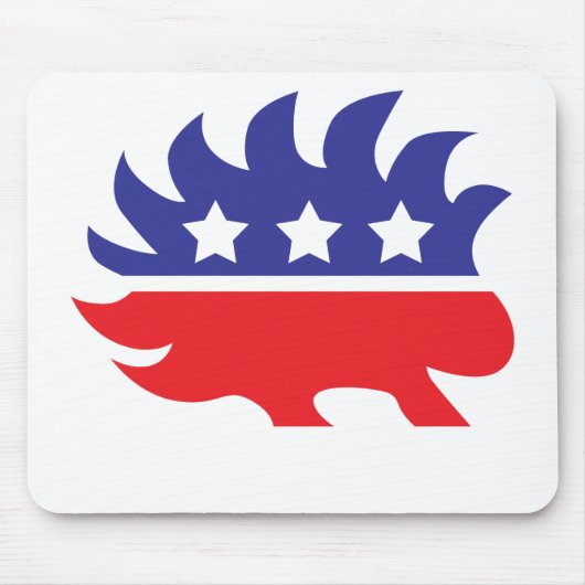 libertariële porcupine muismat (Voorkant)