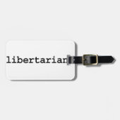 libertariër . bagagelabel (Voorkant horizontaal)