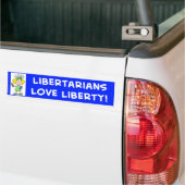 Libertariërs houden van vrijheid libbie bumpersticker (Op Truck)