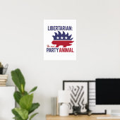 Libertarisch - Het Echte Partij Dier - - Poster (Thuiskantoor)