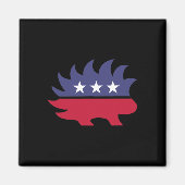 Libertarisch Porcupine President Verkiezing 2020 G Magneet (Voorkant)