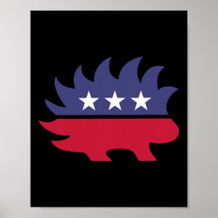 Libertarisch Porcupine President Verkiezing 2020 G Poster