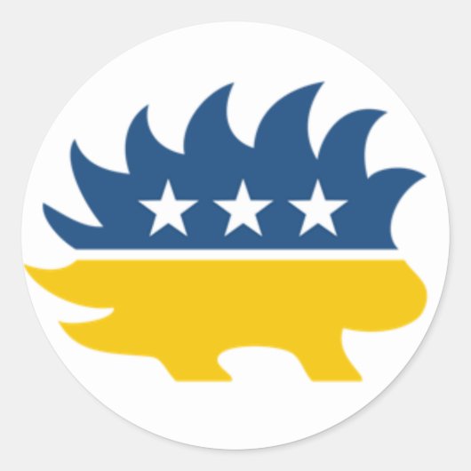 Libertarische Partij Porcupine Sticker (Voorkant)