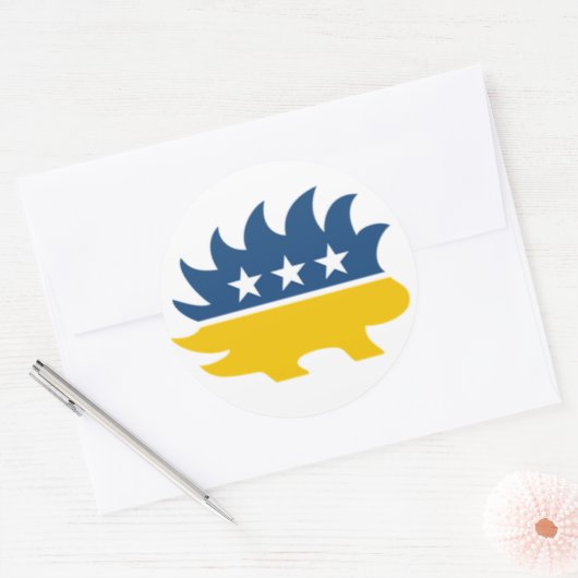 Libertarische Partij Porcupine Sticker (Envelop)