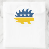 Libertarische Partij Porcupine Sticker (Tas)