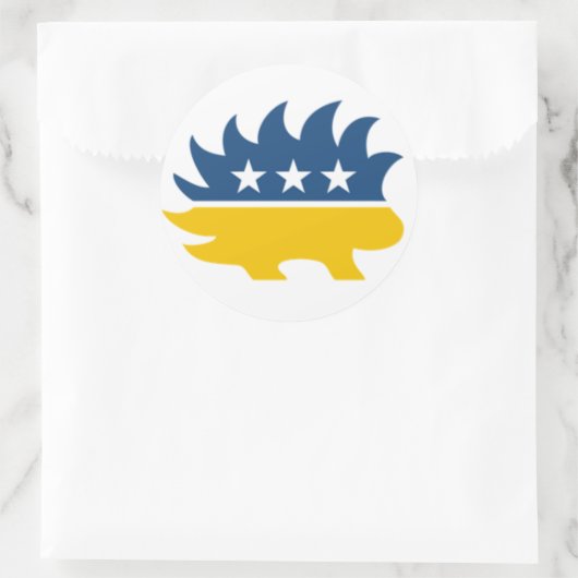 Libertarische Partij Porcupine Sticker (Tas)
