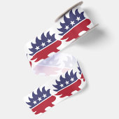 Libertarische Partijlogo Satijnen Lint (Achterkant)