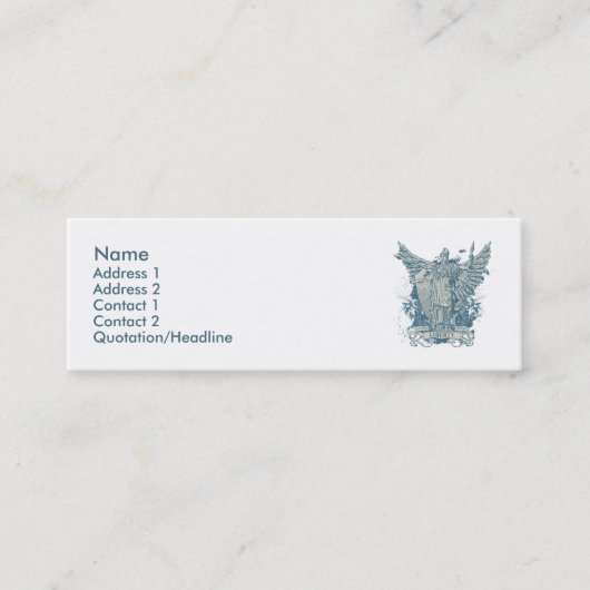 Libertas Blue Profile Card Mini Visitekaartje (Voorkant)