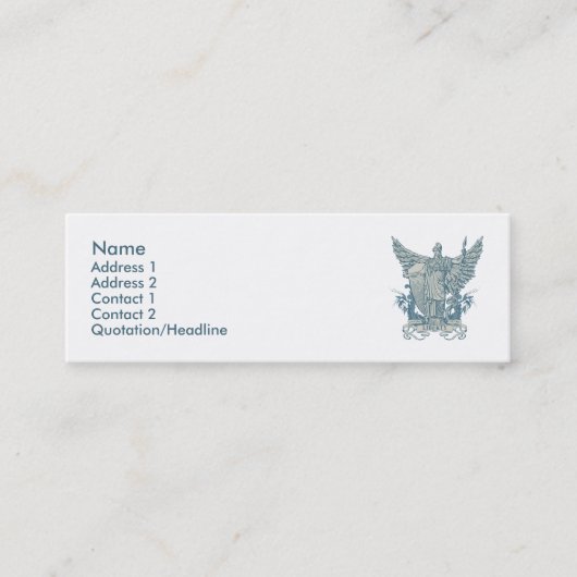 Libertas Blue Profile Card Mini Visitekaartje (Voorkant)