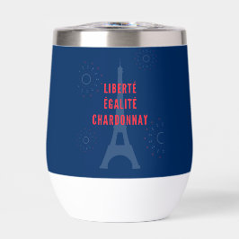 Liberté Égalité Chardonnay Grappige Eiffeltoren Wi
