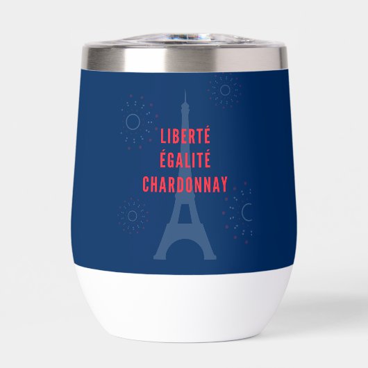 Liberté Égalité Chardonnay Grappige Eiffeltoren Wi (Voorkant)