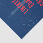 Liberté Égalité Chardonnay Grappige Eiffeltoren Wi Tissuepapier (Detail)