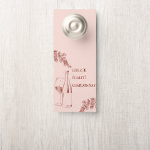 Liberté Égalité Chardonnay Grappige Wijnillustrati Deurhanger