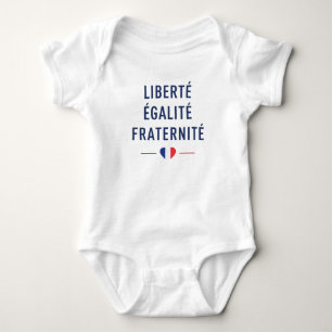 Liberté Égalité Fraternité Baby Bodysuit   Frans 
