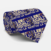 LIberte Egalite Fraternite: De Franse revolutie Stropdas (Opgerold)