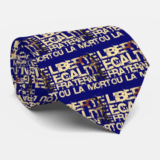 LIberte Egalite Fraternite: De Franse revolutie Stropdas (Opgerold)