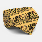 LIberte Egalite Fraternite: De Franse revolutie Stropdas (Opgerold)