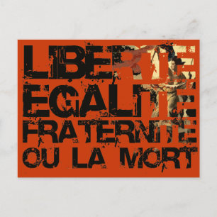 Liberte Egalite Fraternite: Franse revolutie Briefkaart