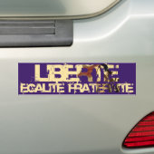 LIberte Egalite Fraternite! Franse revolutie! Bumpersticker (Op auto)
