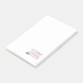 Liberté - Egalité - Fraternité : Franse revolutie Post-it® Notes (Schuin)