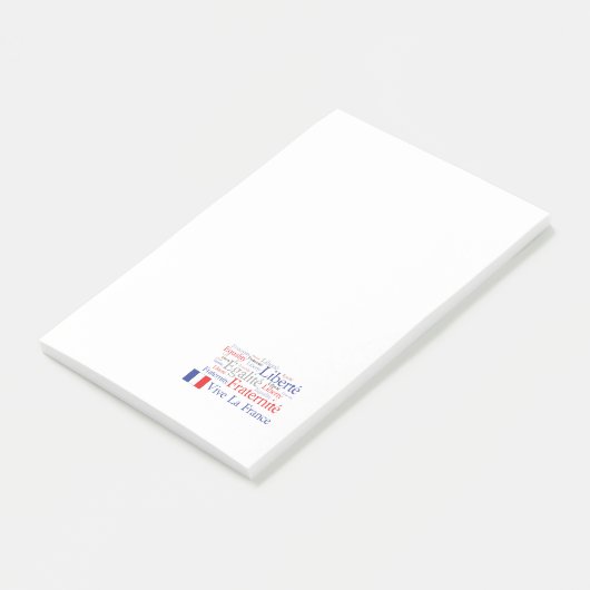 Liberté - Egalité - Fraternité : Franse revolutie Post-it® Notes (Schuin)
