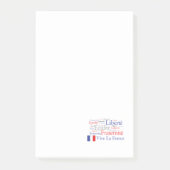 Liberté - Egalité - Fraternité : Franse revolutie Post-it® Notes (Voorkant)