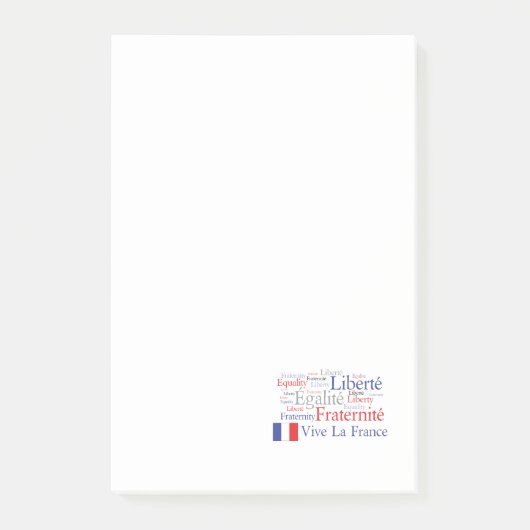 Liberté - Egalité - Fraternité : Franse revolutie Post-it® Notes (Voorkant)