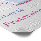 Liberté, Egalité, Fraternité French Liberty Poster (Hoek)